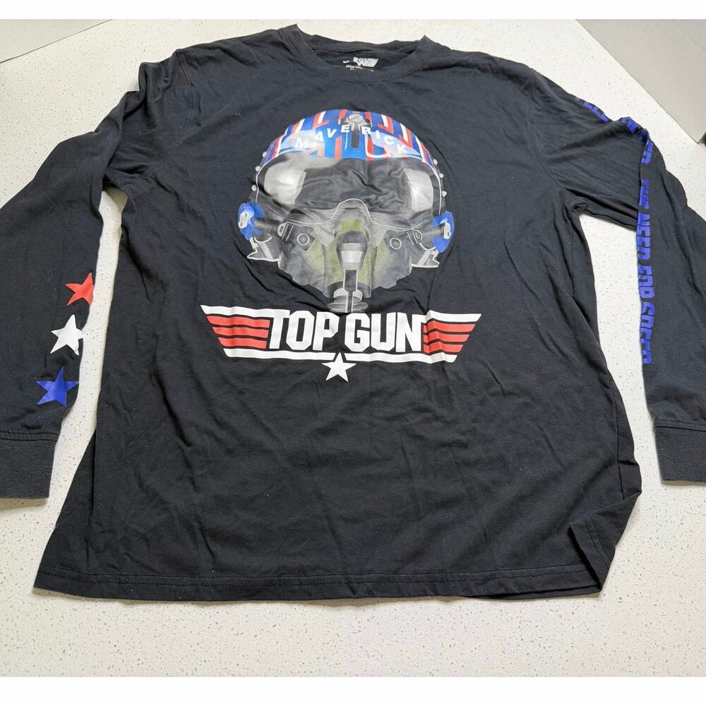 Top Gun Maverick HelmetGraphic 2020 Long Sleeve T-Shirt Size Medium Unisex